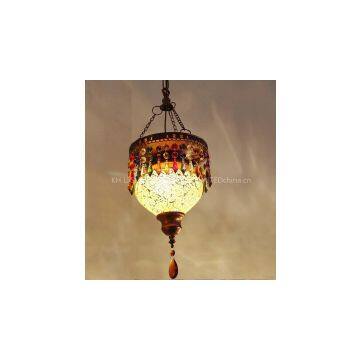 pendant Light 1 Light Classical Droplight Restoring Ancient Ways Antique Brass Spray Lacquer Glass Metal