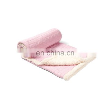 Factory Manufactured Super Soft Knitted Organic Cotton Baby Blanket