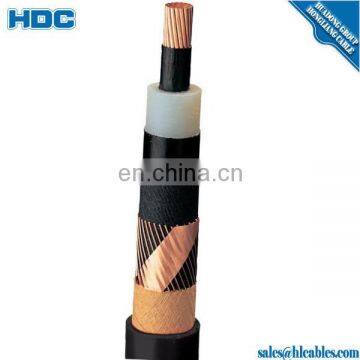 33KV single core 185mm2 copper conductor XLPE/PVC stainless steel wire armoured cable