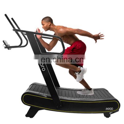 sprinting  body building equipment  Gym Exercise Fitness self generating curved treadmill commercial running machine