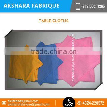 Flawless Poloshing Designer Cotton Fabric Table Cloth Available at Bulk Rate