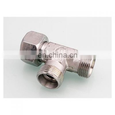 China supplier carbon steel hydraulic tee pipe and fitting