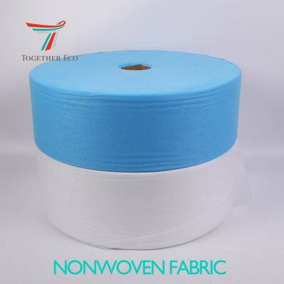 3PLY Disposable Face Mask raw material 25gsm Nonwoven Fabric Spunbonded white blue SS,S Non-woven fabrics