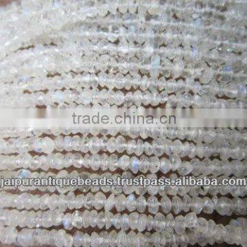 MOONSTONE ROUNDELL BEADS GEMSTONE