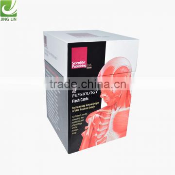 High quality box factory custom box packing for Anatomy Physiology flash cards