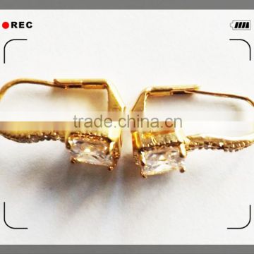 2015 new design brass glating gold gold earring