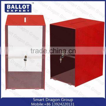 Rectangle Clear Acrylic Vote Box/ Acrylic Vote Box Whith Lock
