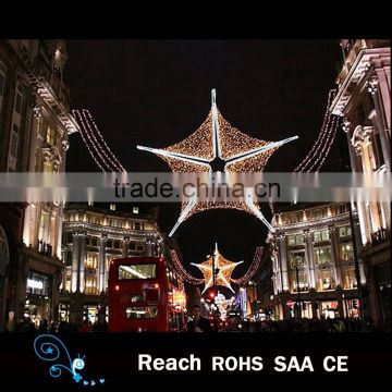 outdoor large LED star web led street decoration arch motif light decoration in holiday/festive lighting