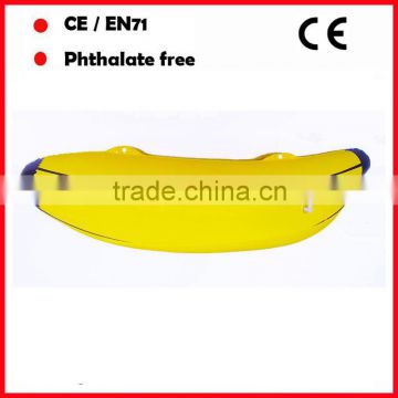 yellow color PVC inflatable banana with logo printing for advertising