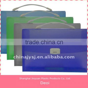 OEM factory and customized durable pp plastic file case with handle