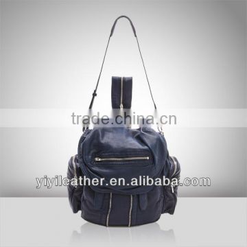 V473-fashion synthetic leather branded design lady backpack