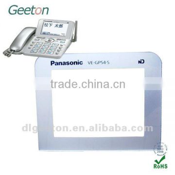 Good Quality Customized Nameplete Overlay With Transparent Window Used In Telephone