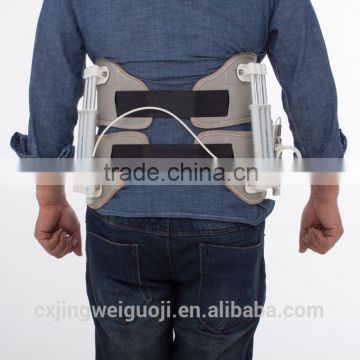Portable hydraulic pressure lumbar traction for home use