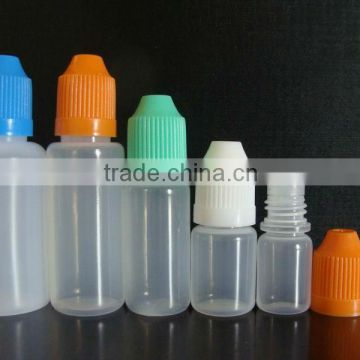 Popular 10ml PET Plastic Dropper Bottle with Childproof Caps