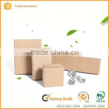 kraft paper cutton brown square cardboard jewelry boxes