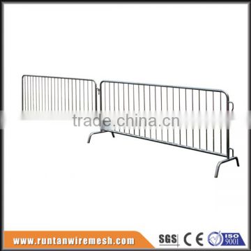 Hot dipped galvanized pedestrian safety metal traffic crowd control portable road barricade