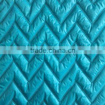 Double faced polyester quilted coat lining fabirc