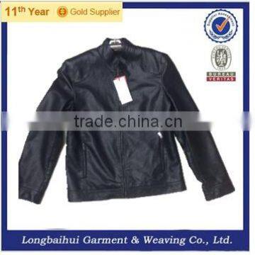 two tyles adults age group and pu material Mens Leather Jacket