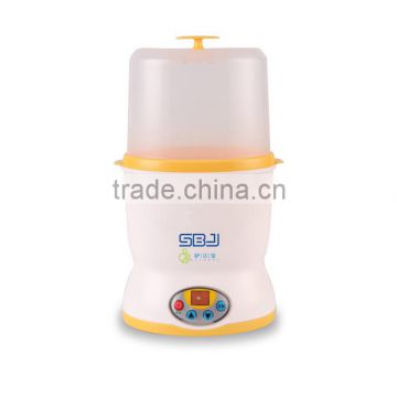 SBJ Portable LCD Display Baby Bottle Warmer, Electric Steam Sterilize Warming Milk, PTC Heating