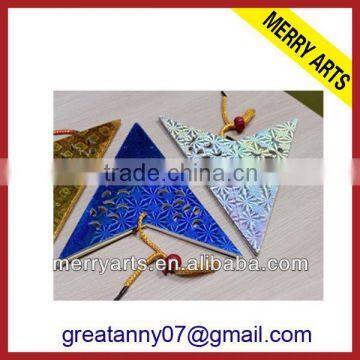 China factory outdoor hanging decorative stars folding decorations white paper star