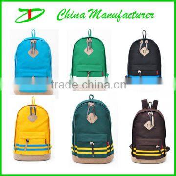 2014 hot sale school backpack unisex canvas backpack