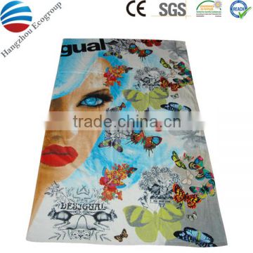 Promotional cotton multifunctional beach towel lounge chair cover
