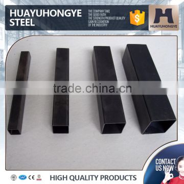 low carbon black square pipe steel of manufacturer