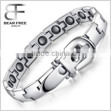Stainless Steel Buckle magnetic titanium power bracelet, energy pure titanium bracelet