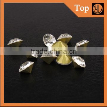 Shiny round crystal rhinestones for clothes decoration