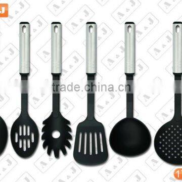 6 PCS Nylon Kitchen Tools Set with Stainless Steel Handle