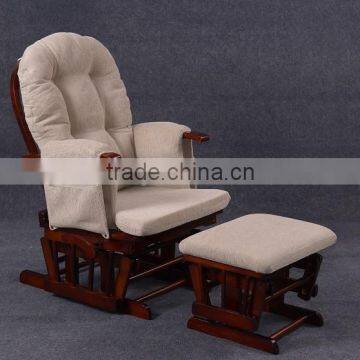 TF05T Recliner Glider Chair with Ottoman in Espresso