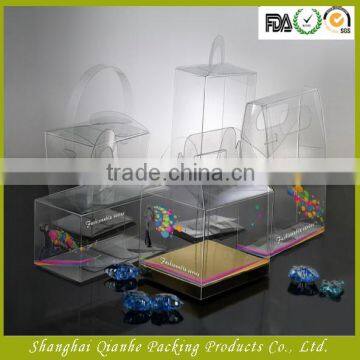Soft crease clear plastic folding box for gift Packaging
