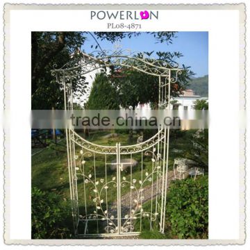 Wedding garden gate metal wedding flower arch