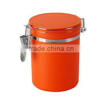 PP plastic roung color food Airtight Canister