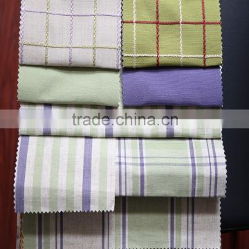 2015 Best selling Living room yarn dyed stripe curtains for home decoration