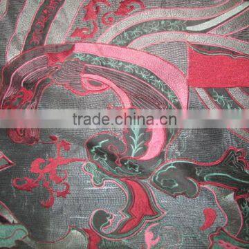 DESIGNER DESIGN FABRICS ON RAW SILK