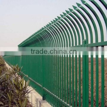 PVC Coated Spear Top Zinc Steel Tubular guardrail Fence in Garden,Home,Factory, School ,Villa(Factory & Exporter)