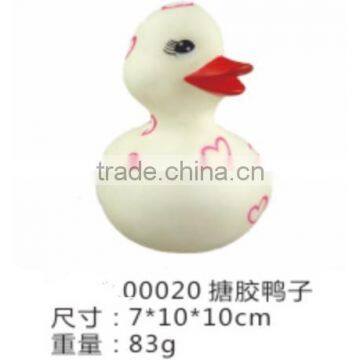 Red heart rubber bath duck /loving heart rubber duck/Valentine's Day rubber duck