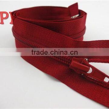 Wholesale 5# nylon zipper with two way sliders