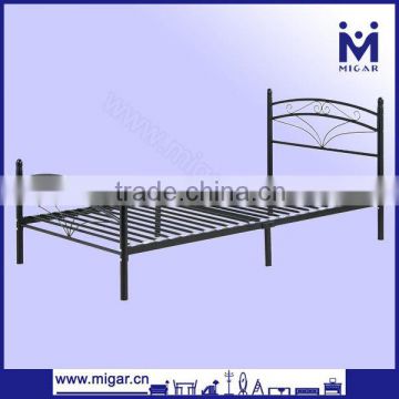 Antique Black single steel bed with powder coating Home furniture MGB-174
