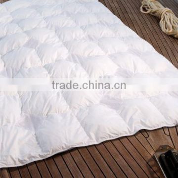 Wholesale luxury grey duck down quilt classic home textile