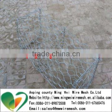 Zinc coated hexagonal gabion box wire mesh and Welding gabion cage