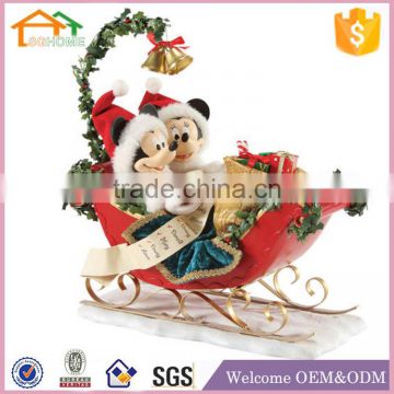 Factory Custom made best home decoration gift polyresin resin figurine with fabric
