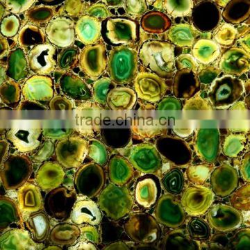 wholesale natural green agate tile for decoration
