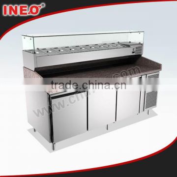 Stainless Steel Commercial Pizza Refrigerator/Pizza Work Table/Pizza Prep Table Refrigerator