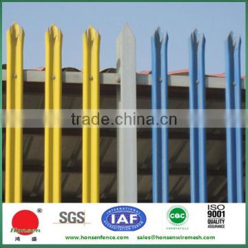 High Quality W Section Triple Pointed Palisade Fence 20 years Factory