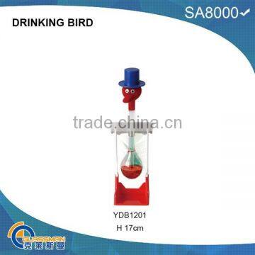 glass drinking bird