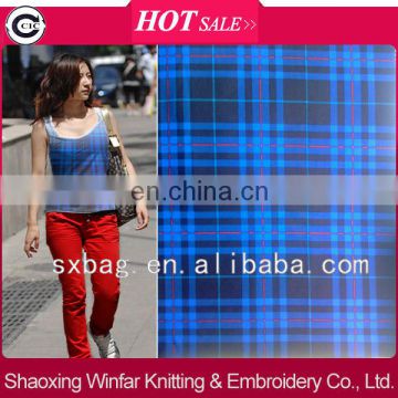 shaoxing winfar printed knitting polyester scuba textiles fabric for garment