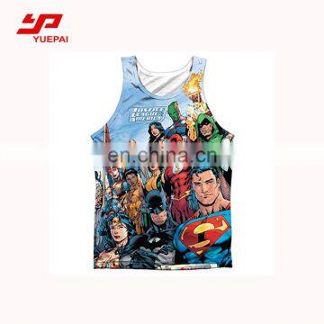 Wholesale Custom Design Gym Vest Singlet Sublimation Mens Gym Singlet