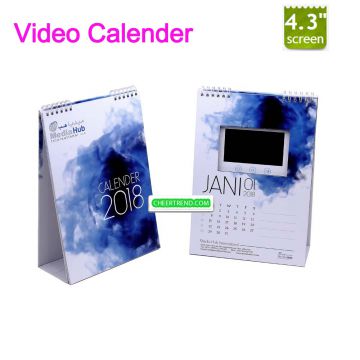 Business Gift Use and Paper Material 4.3 Inch LCD Video Brochure Card